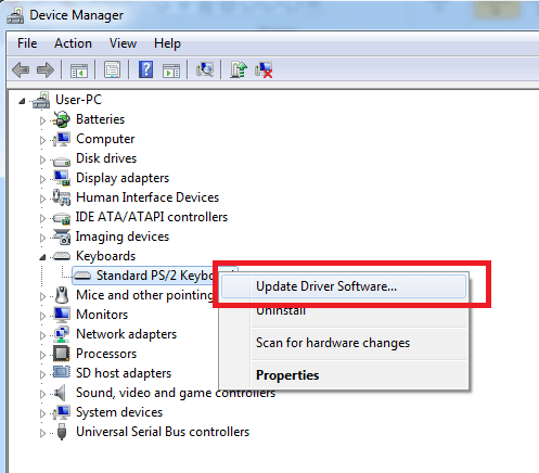 windows 7 device manager