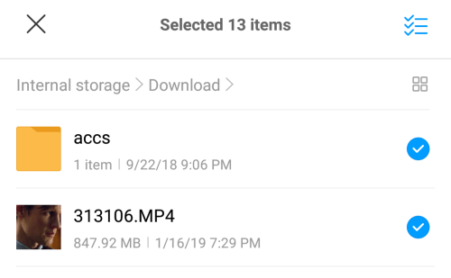 Download folder - internal storage