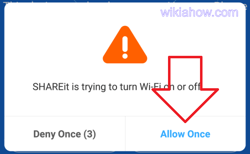 Shareit Android Wifi On or Off