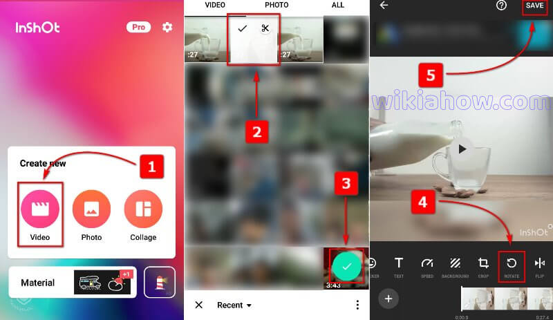 How to Rotate a Video on Android with InShot