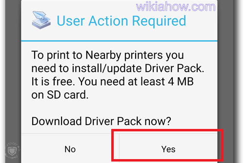 Printer share - User action required